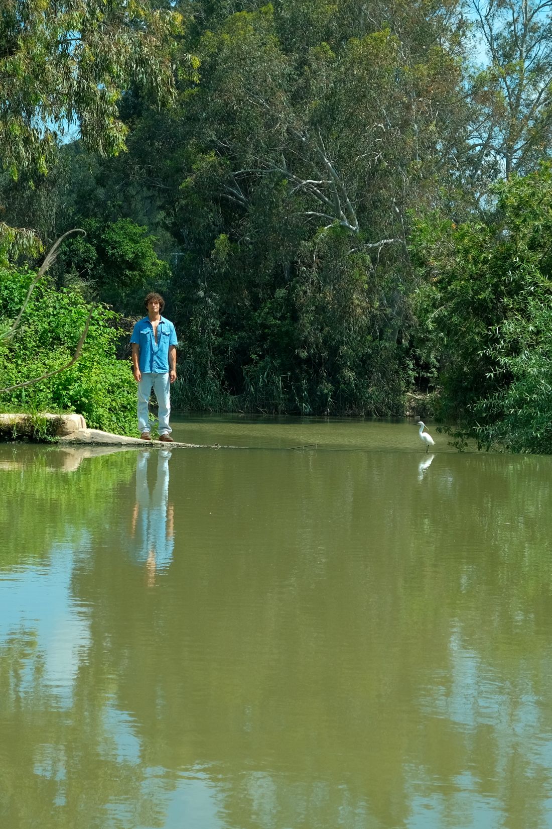 Standing at the river bank, HaYarkon